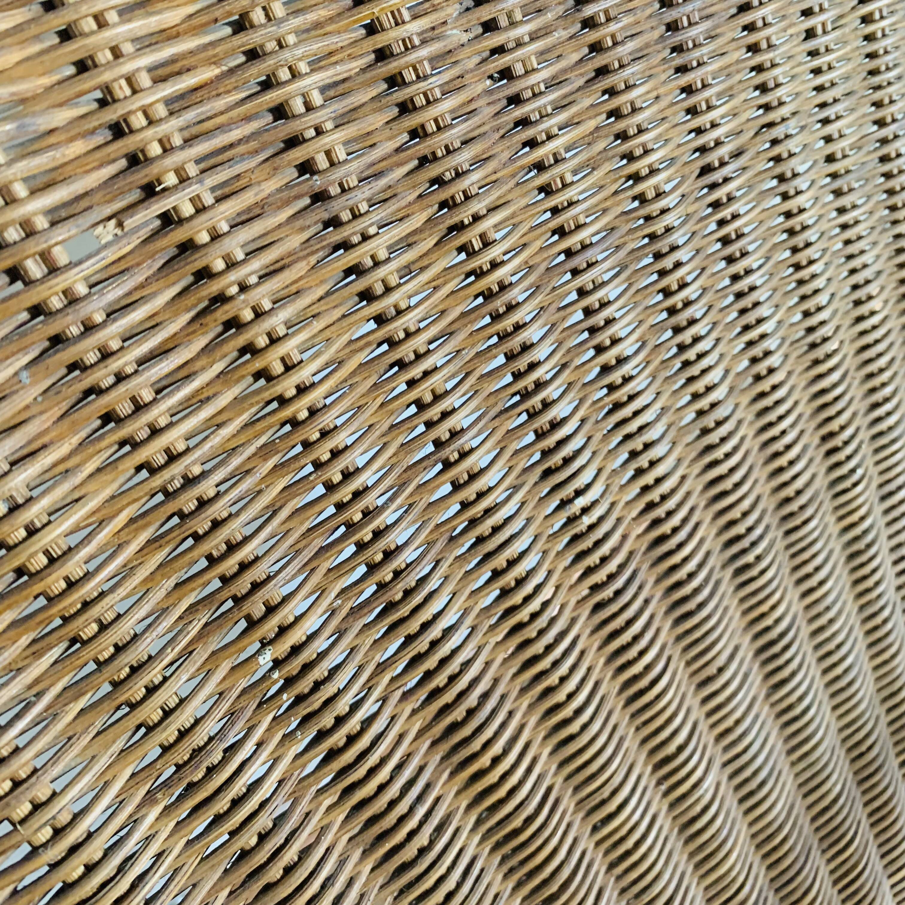 Fauteuil osier et rotin