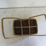Porte-verres en rotin