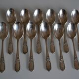 12 silver plated soup spoons Frionnet François