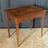 Parisian table pitchpin desk 1 drawer 1900