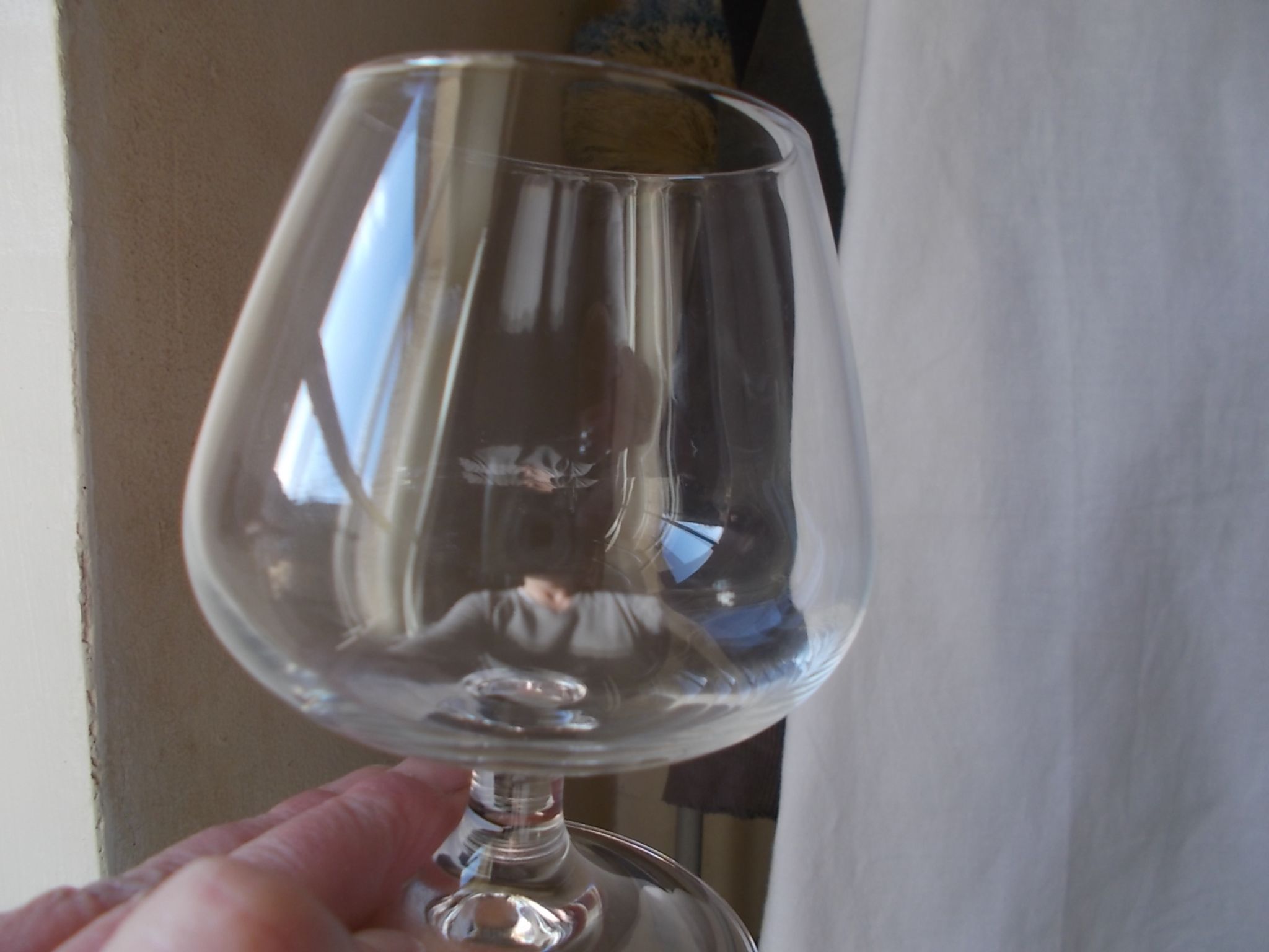 Set of 5 antique crystal glasses