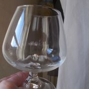 Set of 5 antique crystal glasses