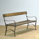 Banc de jardin des années 40