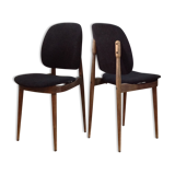Baumann Pegases chairs retaped black velvet fabric