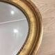 Old mirror gilded wooden frame.
