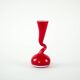Red vase, Swing Vase, Danish design, manufactured by Normann Copenhagen