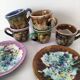 Cups and saucers ceramic Gaston Gaubier