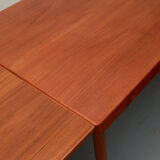Table à manger extensible danoise des années 1960 en teck