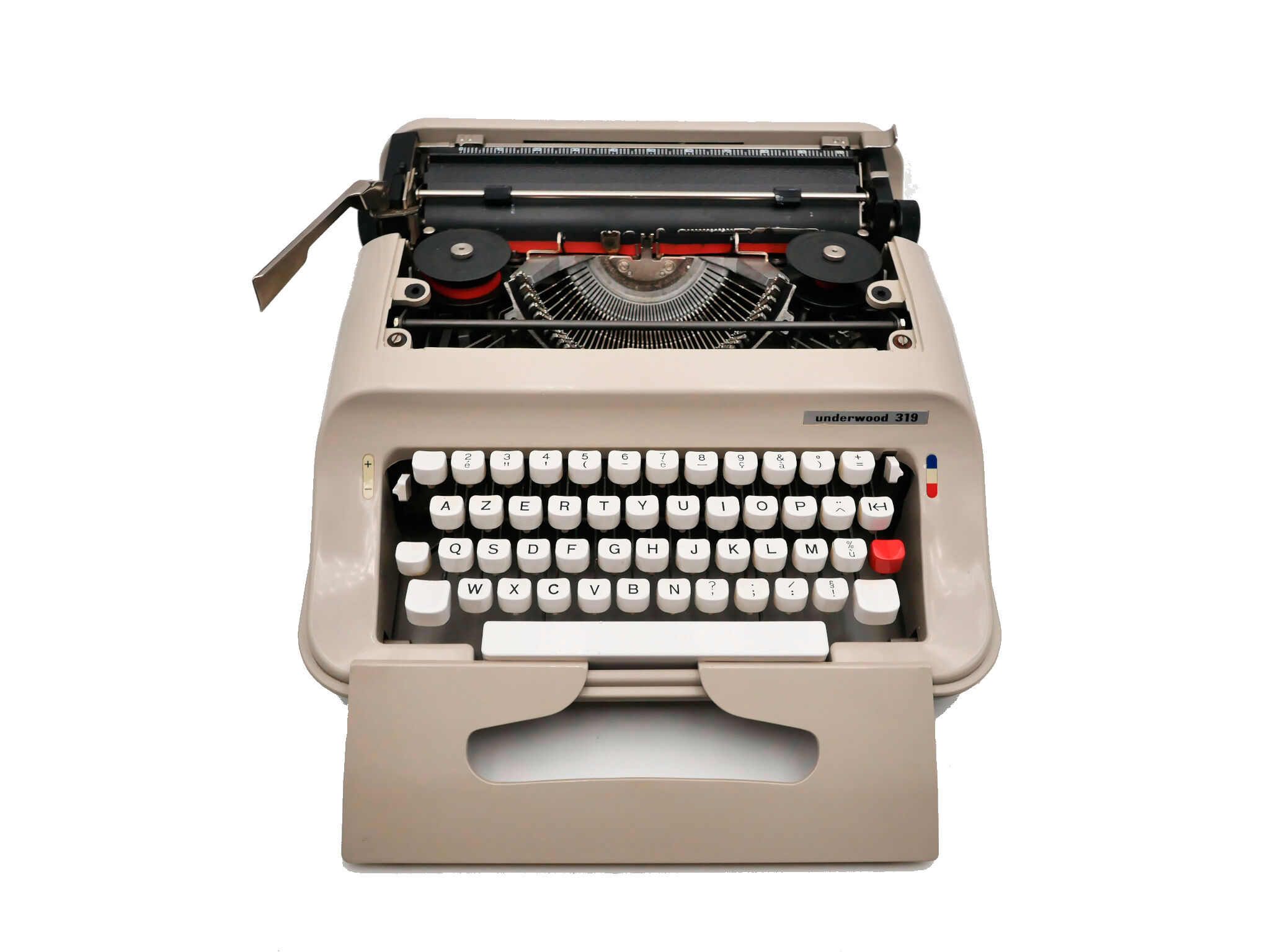 Machine à écrire underwood 319 beige révisée ruban neuf