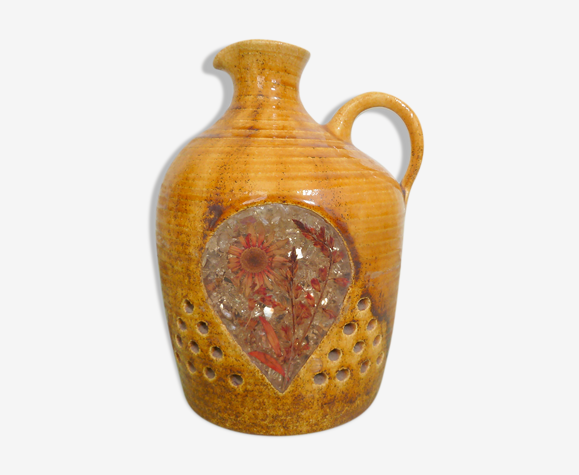 Lampe céramique Accolay résine et inclusions