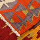 Turkish Red & Orange Tribal Vintage Kilim Rug, 168x295Cm