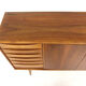 Scandinavian walnut sideboard, Möbelfabrik Linen, Horda, Sweden, 1960