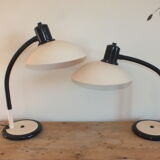 2 lampes flexibles orientables Aluminor années 80