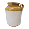 Storage jar in two-tone varnished terracotta janta india wadhwan city screw lid