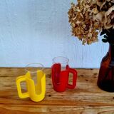 A pair of vintage Esso mugs from the 1970s.