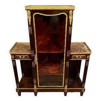 Display cabinet – Parisian cabinet in Louis XVI / Neoclassical style / mahogany / 19th century