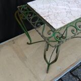 Coffee table with marble top