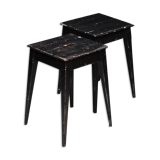 Pair of painter's studio stools France 1950