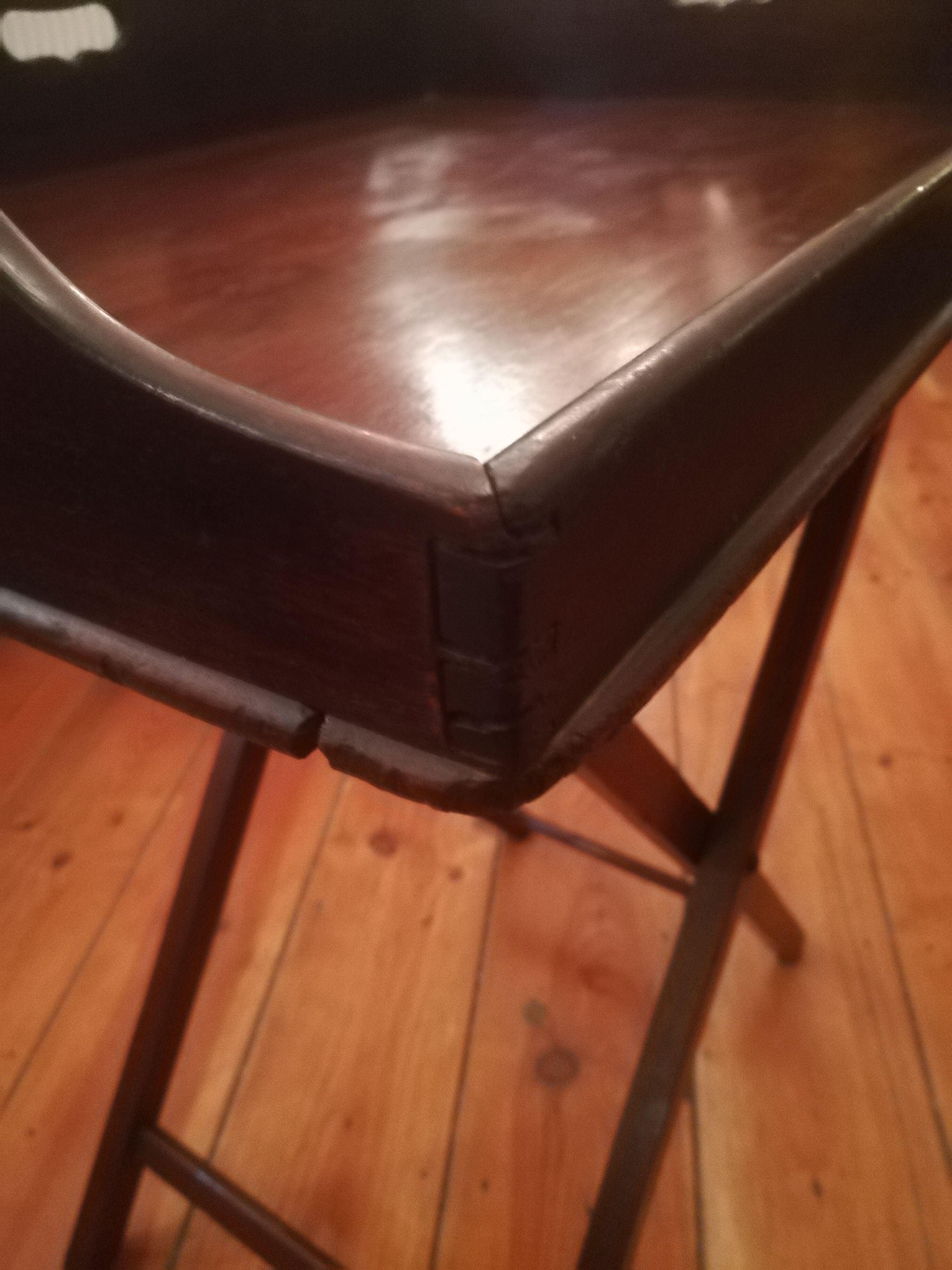 Mahogany butler folding table