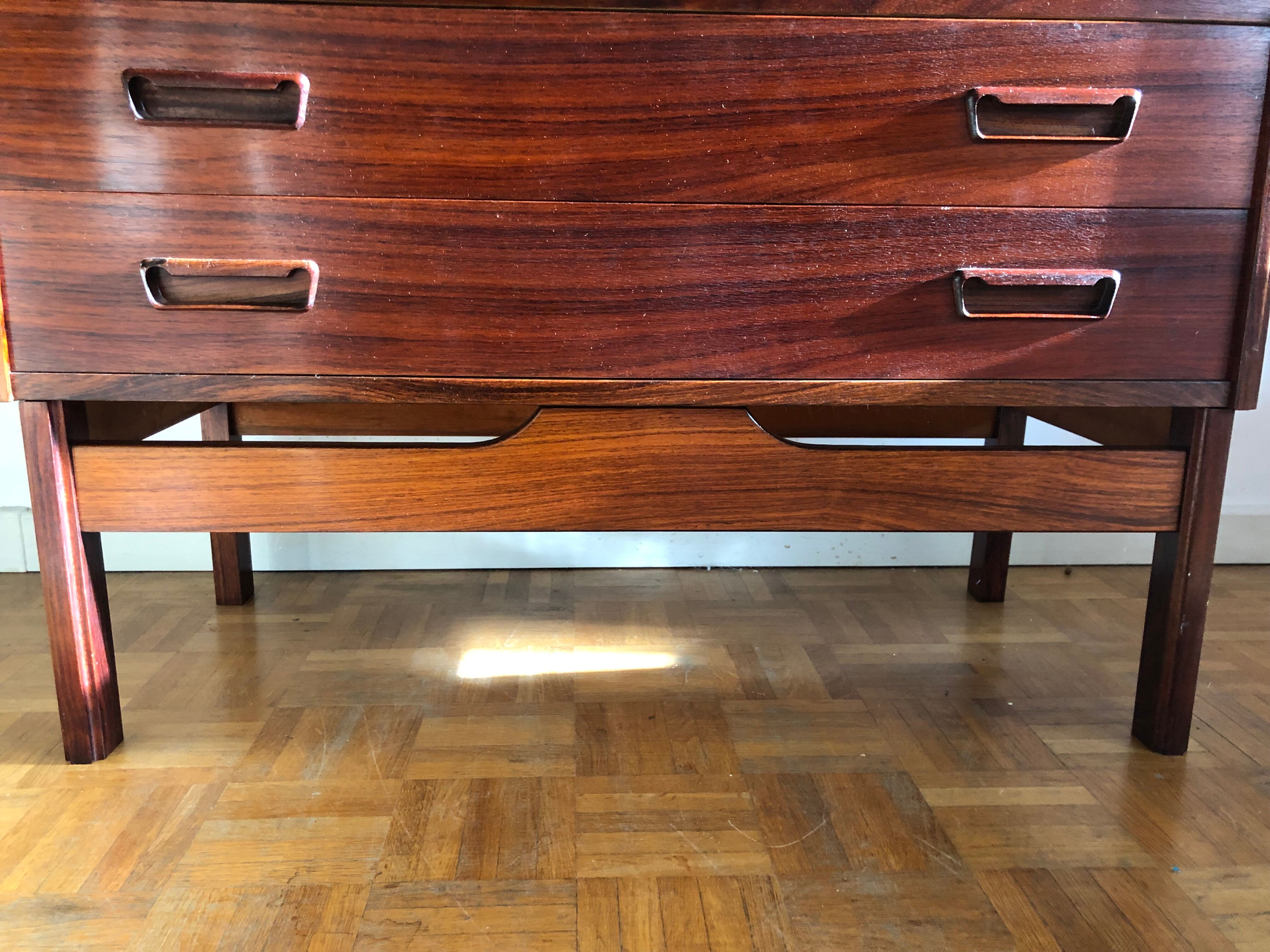 Scandinavian teak secretary desk