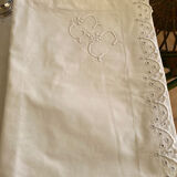 Two GC embroidered pillowcases