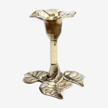 Bougeoir art nouveau en laiton