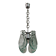 Mid-Century Modern Italian Chrome and Thick Glass Pendant by Veca, 1960s