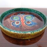 Majolica Butterfly Ceramic Bowl, 1960s