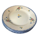 Set of 3 "didier" plates with floral decoration sarreguemines earthenware