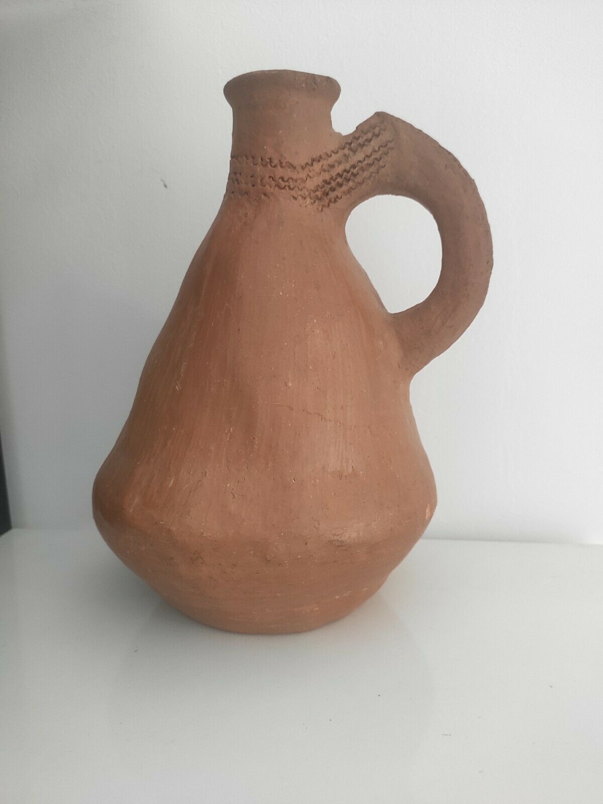 Homemade terracotta vase