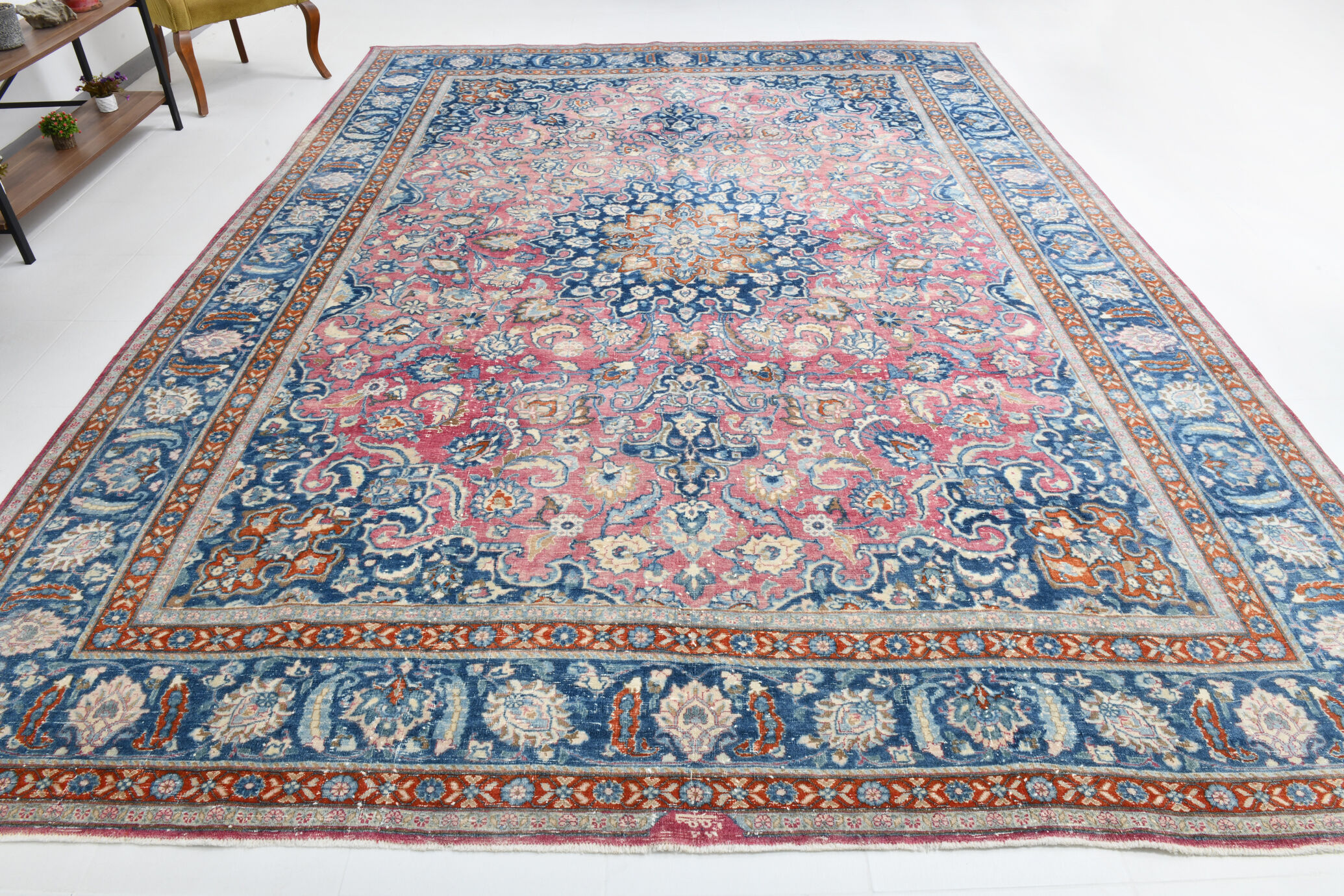 10x13 60s antique large persian rug 307x410cm