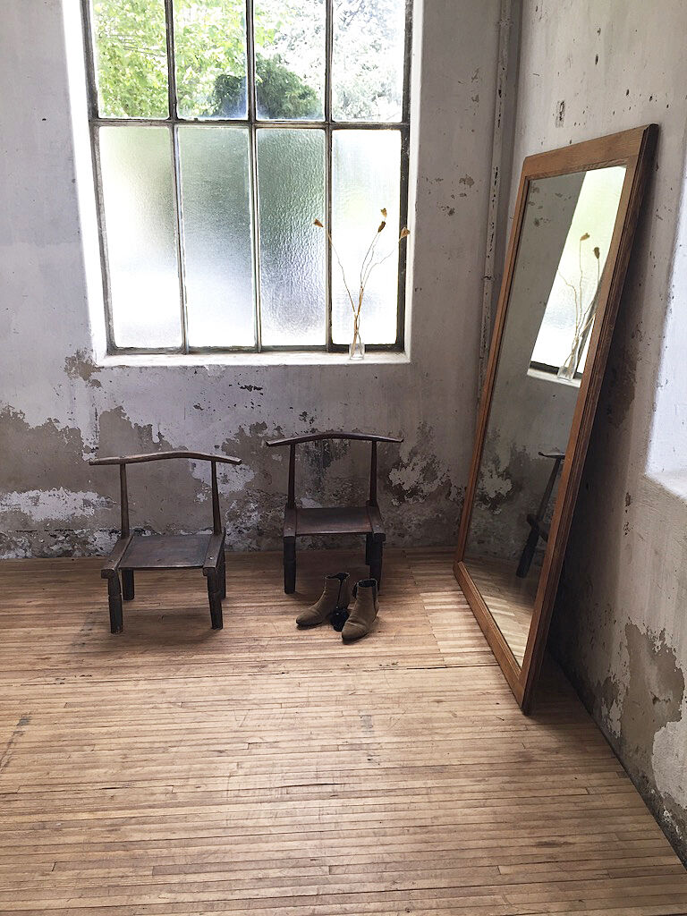 Pair of Ivory Coast chairs 50s