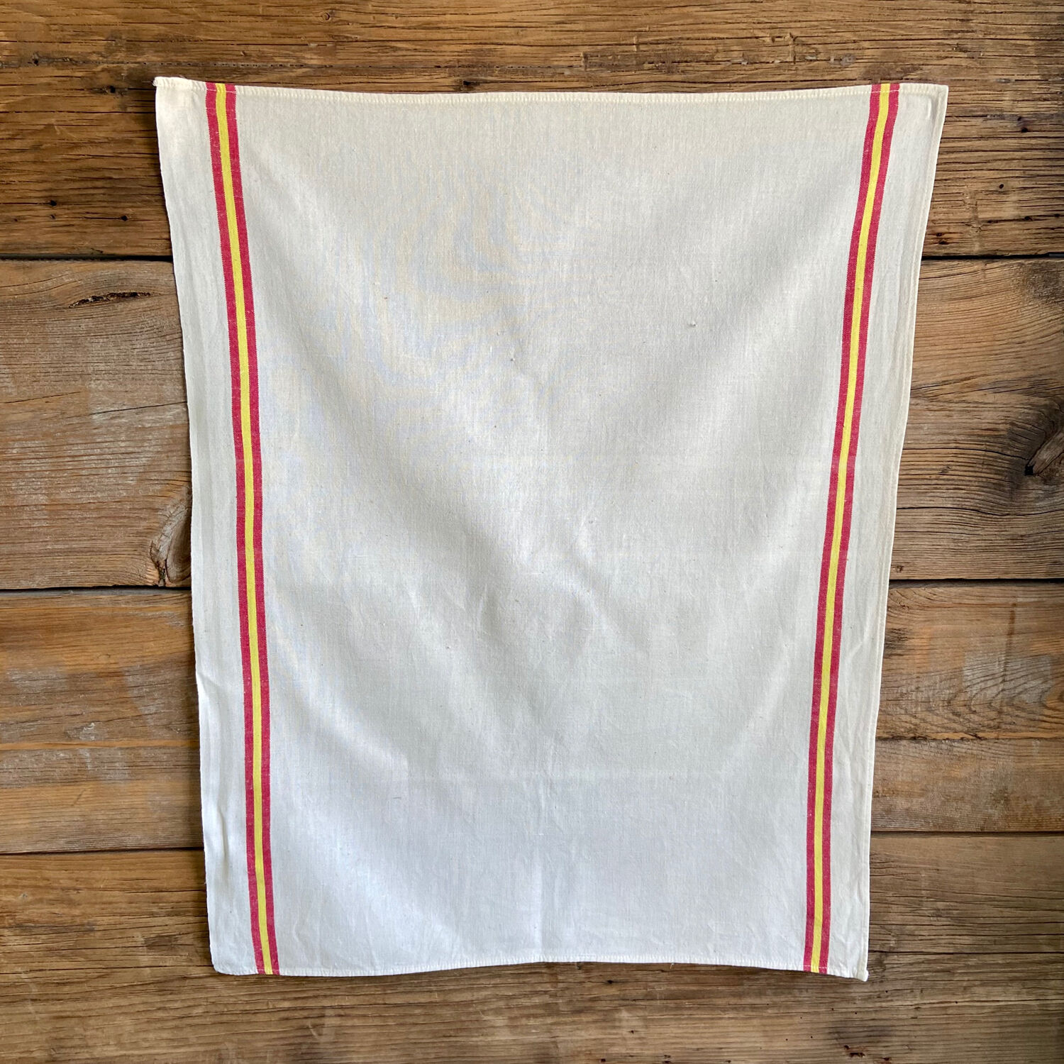 Old linen tea towel