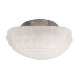 Vintage 1990s flush mount ceiling or wall frosted glass light