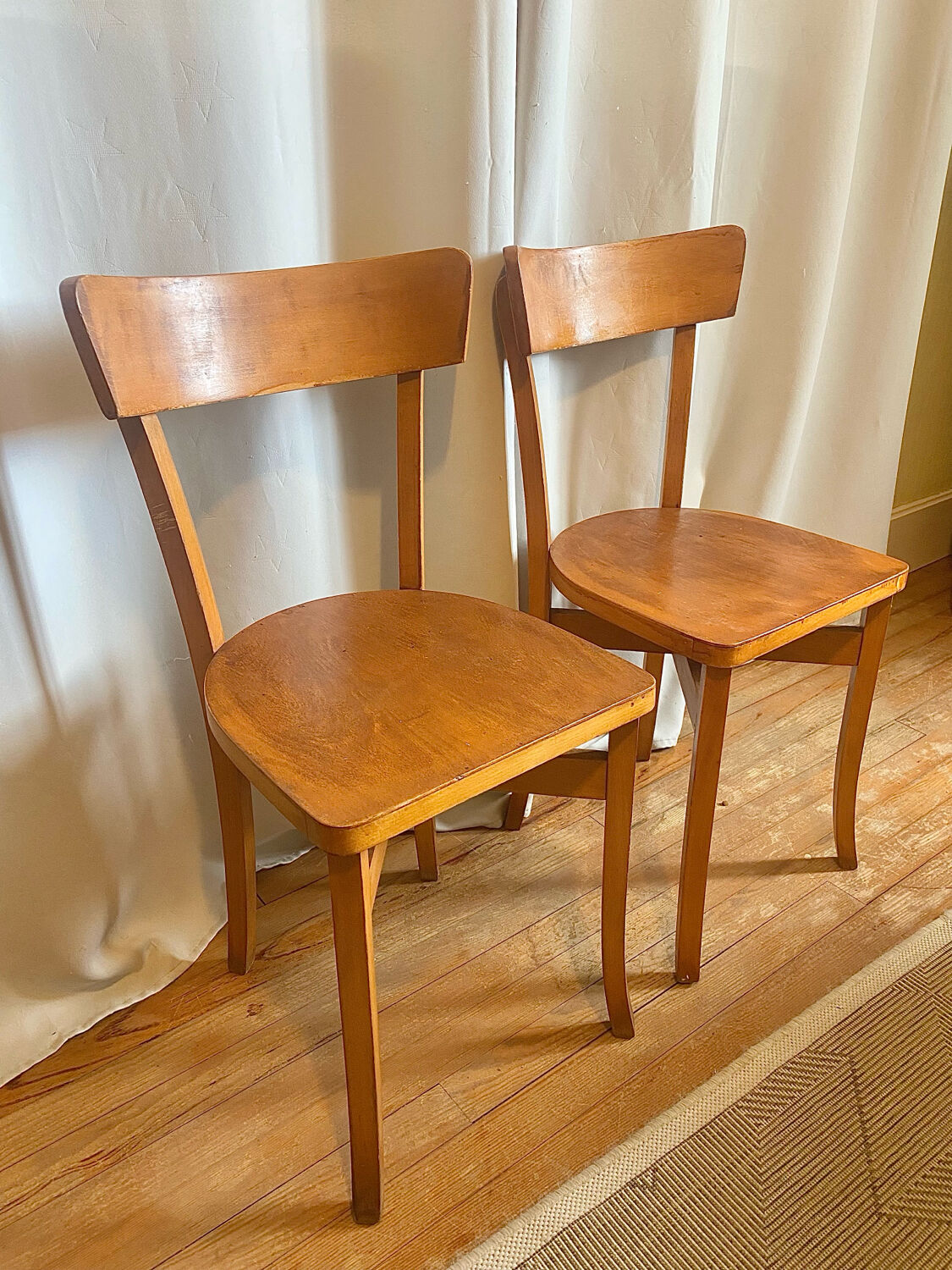 Pair of 1960s bistro chairs