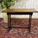 Bistro table in chestnut from the 1950s.