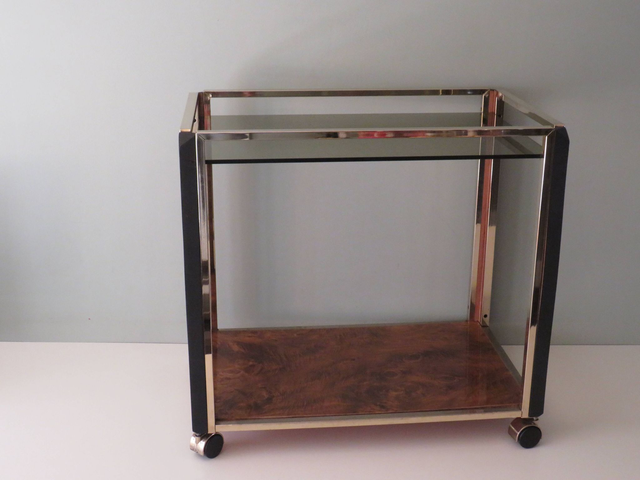 Vintage Italian beverage cart in the style of Romeo Rega, 1970