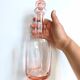 Vintage pink glass bottle