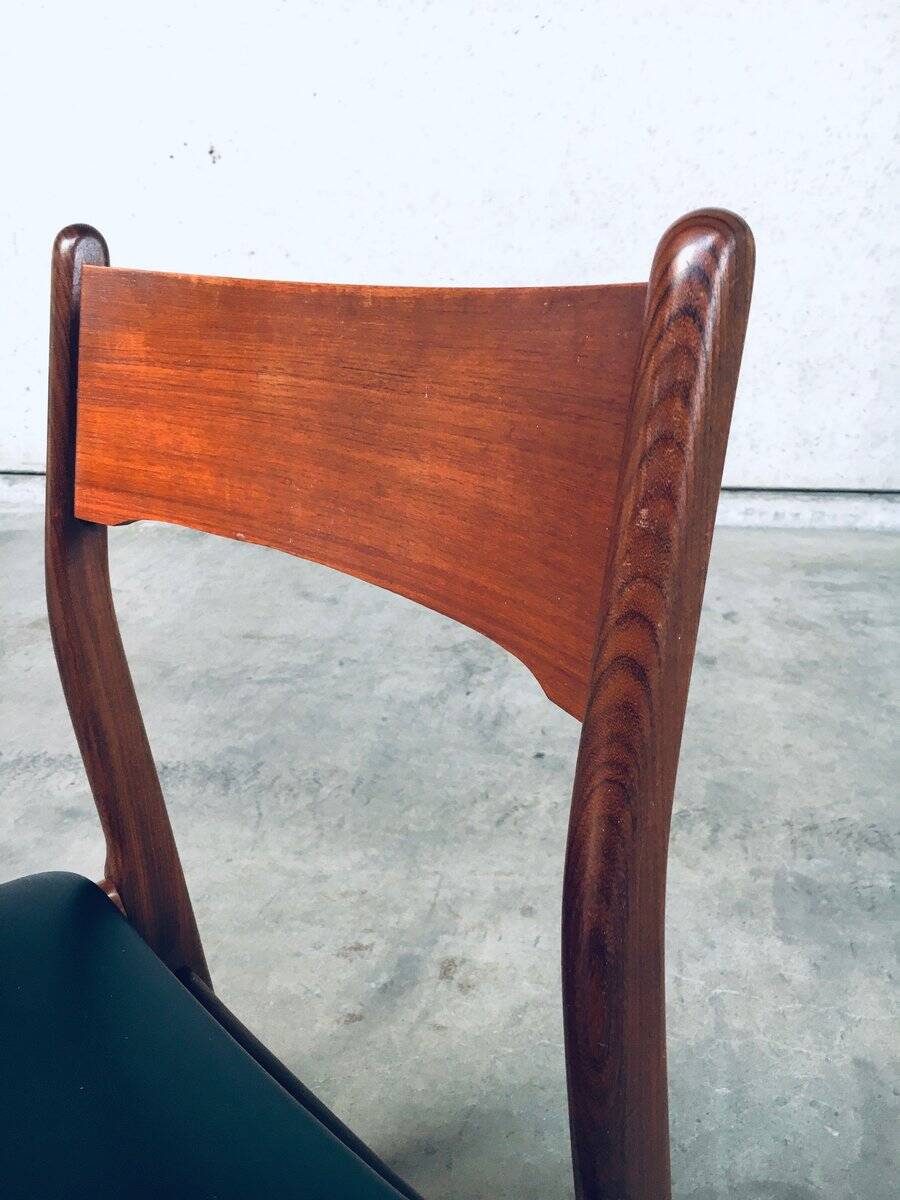 Mid-Century Scandinavian Modern Teak Dining Chairs, Set of 4