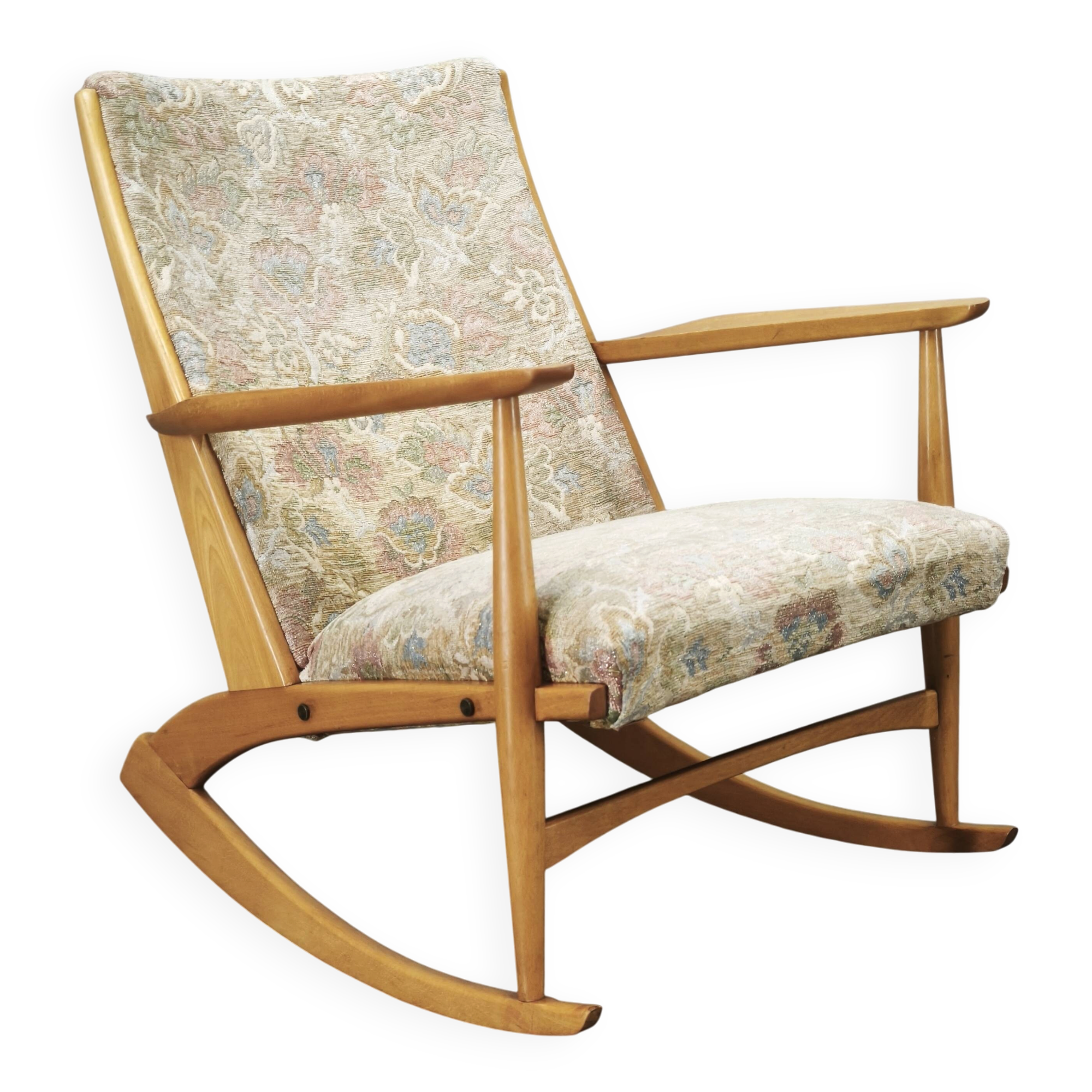 Boomerang Rocking Chair by Holger Georg Jensen, Denmark, 1960s