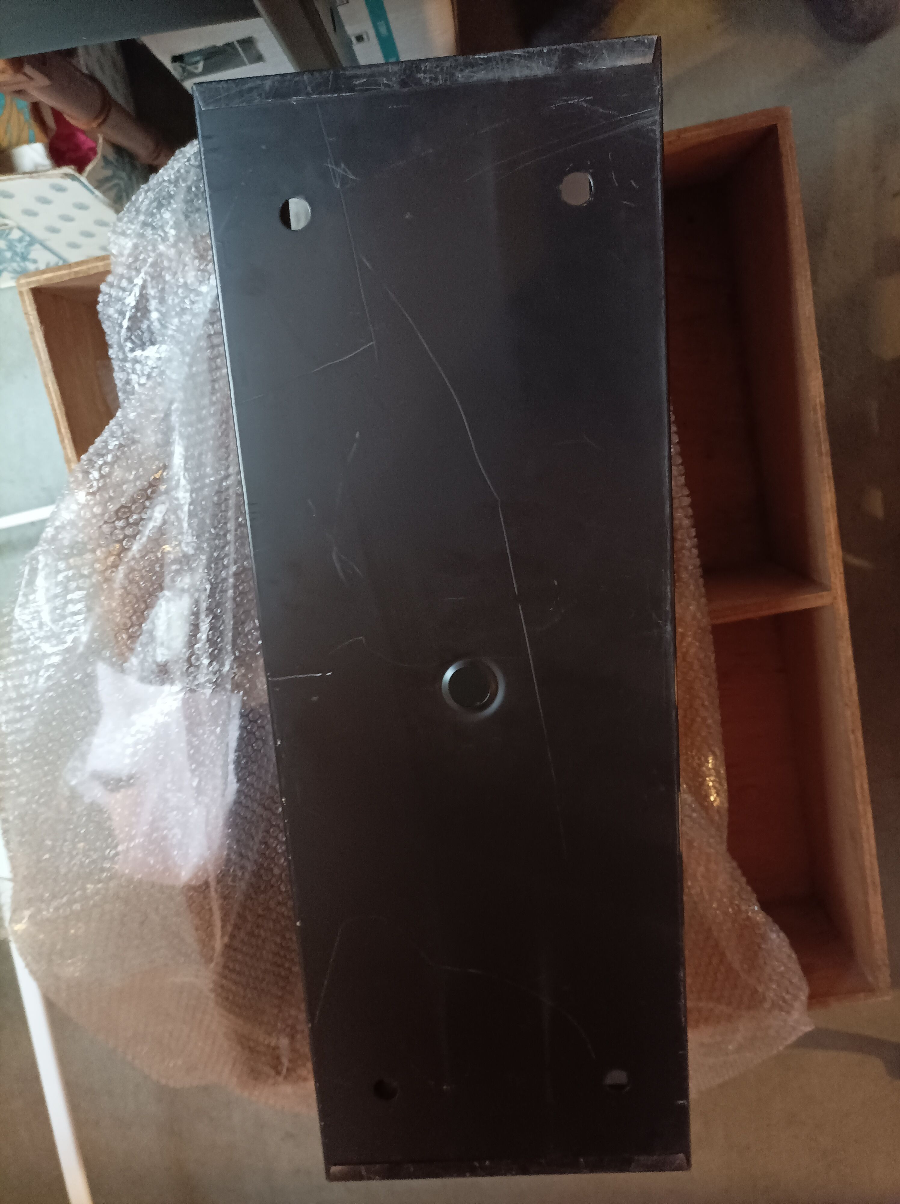 Ceiling lamp or rectangular wall lamp of Van Haute Belgique 1960s