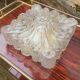 1960s wall light, moulded glass