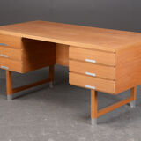 Vintage Ash Desk by Kai Kristiansen Danish 1970
