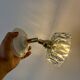 Vintage blue-tinted glass lampshade - tableware collection