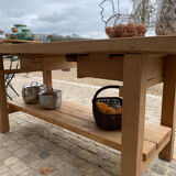 Solid oak workbench