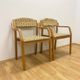 Bentwood armchairs, mid-century, upholstered, TON, 1960s, Czechoslovakia