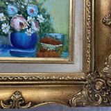Signed flower painting