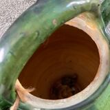 Gargoulette, chevrette, water pot. glazed terracotta.antic