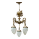 Mid-20th century brass chandelier, Western Europe