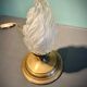Art Deco flame lamp with frosted glass from 1920-1930.